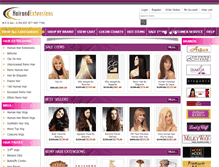 Tablet Screenshot of hairandextensions.com